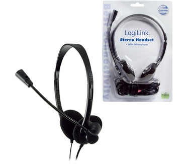 LogiLink Stereo Headset Earphones with Microphone