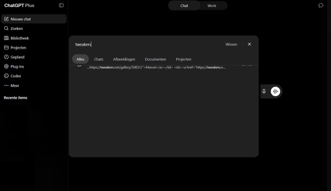 Zoekfunctie ChatGPT, juli 2026