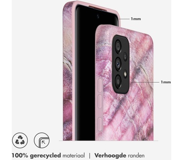 Selencia Aurora Fashion Backcover Samsung Galaxy A53 - Duurzaam hoesje - 100% gerecycled - Ocean Shell Purple