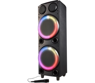Medion LIFE P61458 Party luidspreker, rijk geluid, verschillende lichteffecten, LED display, Bluetooth 5.0, 2 x 100 W RMS
