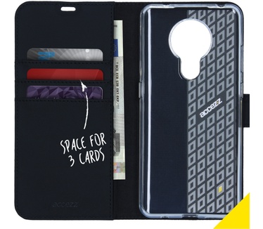 Accezz Wallet Softcase Bookcase Nokia 5.3 - Zwart (5.3) Zwart