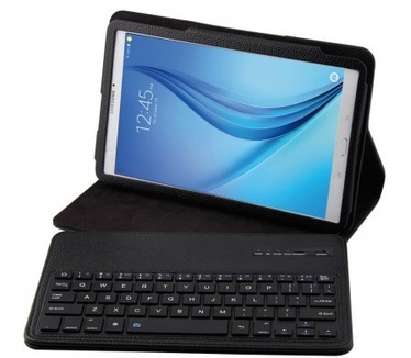 qMust Samsung galaxy Tab E 9.6 Bluetooth Keyboard Case - Black