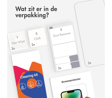 Accezz Gehard Glas Screenprotector 2-pack voor de Apple iPhone Duo