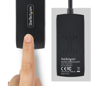 Startech.com Draadloze USB-C naar HDMI Extender voor Vergaderruimtes en Huddle Spaces, 4K 60Hz, 20m Bereik, USB Powered, Plug-and-Play Zender en Ontvanger Kit