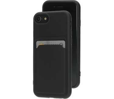 Mobiparts Classic TPU Case with Cardholder Apple iPhone 7/8/SE (2022/2020) Matt Black