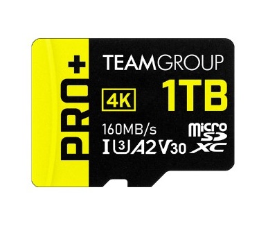 Team Group Pro+ MicroSDXC UHS-I U3 A2 V30 1TB