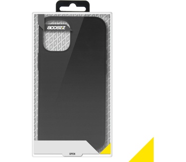Accezz Liquid Silicone Backcover iPhone 12 Mini - Zwart