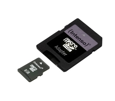 Intenso microSDHC 8GB Class 4 + Adapter