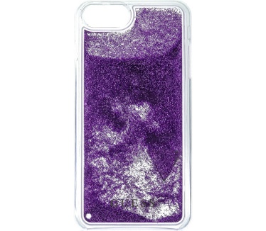 Guess Liquid Glitter Triangle Case iPhone 7 Plus (5.5'') - Paars