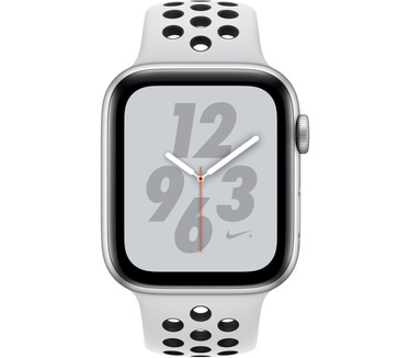 Apple Watch Series 4 Nike+ (Sportbandje, 40mm) Zilver (Wit, Zwart)