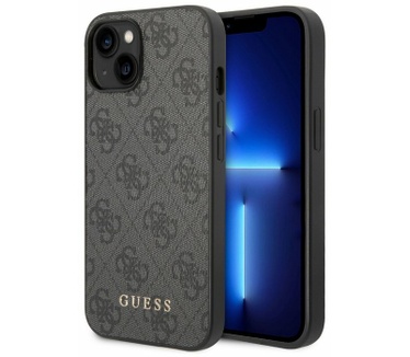 Guess 4G Back Case - Apple iPhone 14 Plus (6.7") - Grijs Grijs