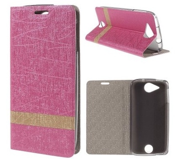 qMust Acer Liquid Jade Book Case - TPU binnenwerk - Striped Pink