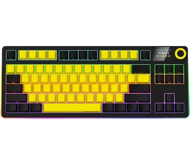 Lorgar Gaming keyboard KBP70TKLW Wireless TKL mech RGB Yellow (LRG-KBP70TKLW-YL)