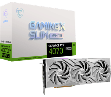 MSI GeForce RTX 4070 Ti SUPER 16G GAMING X SLIM WHITE