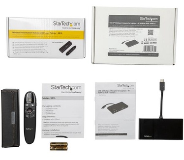 Startech.com USB-C Multiport Adapter with Wireless Presenter Remote