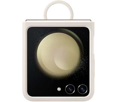 Samsung Galaxy Z Flip5 Silicone Case with Ring Crème