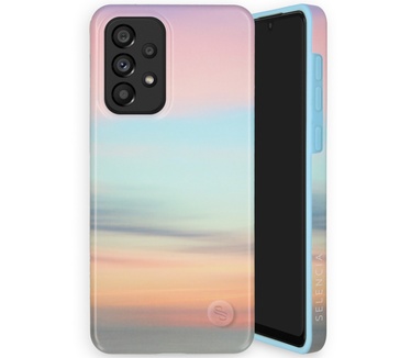 Selencia Aurora Fashion Backcover Samsung Galaxy A33 - Duurzaam hoesje - 100% gerecycled - Sky Sunset Multicolor