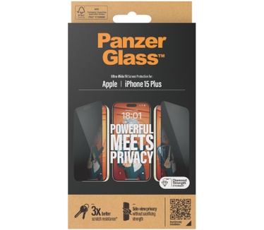 PanzerGlass Privacy Screen Protector iPhone 2023 6.7 Ultra-Wide Fit