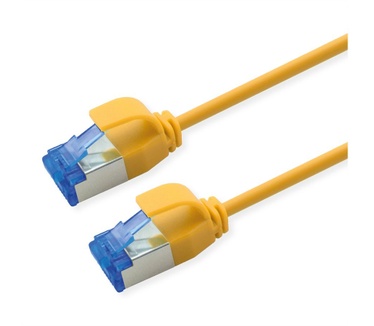 Roline Patchkabel Kat.6A (Class EA) S/FTP (PiMF) , LSOH, PoE, geel, 2 m