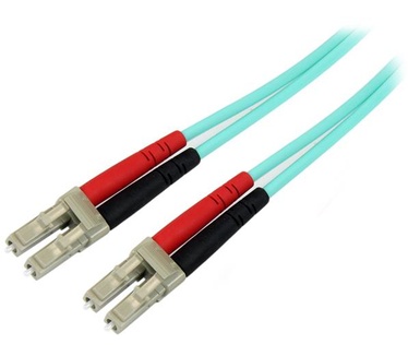 Startech.com Aqua OM4 Duplex multimode glasvezel kabel 100 Gb 50/125 LSZH LC/LC 3 m