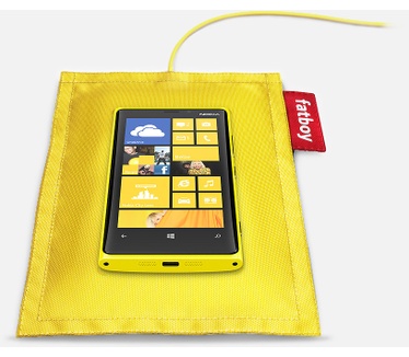 Nokia Lumia Fatboy draadloos laadkussen Geel