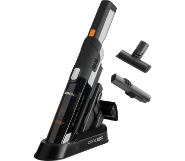 Concept Hausgeräte, VP4410 DEESER Ultimate Plastic handstofzuiger 11,1V grijs + oranje 90W 0,25L 78 decibel