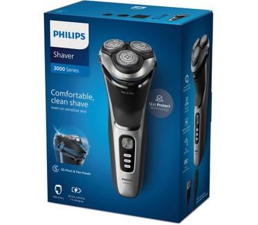 Philips Shaver 3000 Series S3341/13 Elektrisch scheerapparaat voor nat en droog scheren