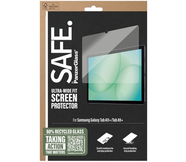 PanzerGlass SAFE. by PanzerGlass® Screen Protector Samsung Galaxy Tab A11+ | Tab A9+ | Ultra-Wide Fit