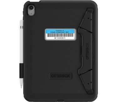 Otterbox OtterBox Defender-standaardhoes voor iPad 10th gen, schokbestendig, ultra robuuste met ingebouwde schermbeschermer, 2x getest volgens militaire standaard, Zwart