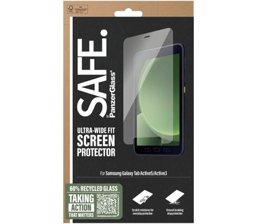 PanzerGlass SAFE. by PanzerGlass® Screen Protector Samsung Galaxy Tab Active5 | Active3 | Ultra-Wide Fit