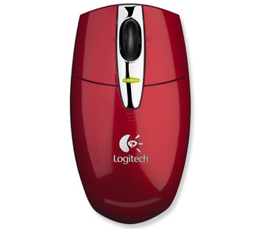 Logitech V200 Cordless Notebook Mouse (Rood)