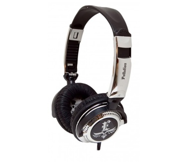 iFrogz EarPollution Nerve Pipe Over-Ear Headphone Earlogo (Chrome/Black) (Multi-color)