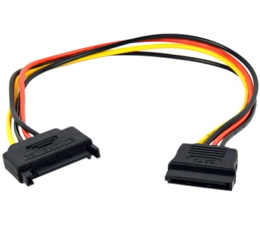 Gembird SATA, 0.3 cm Geel, Zwart