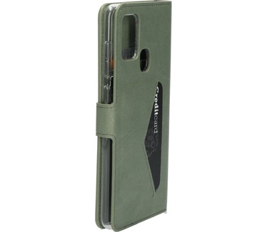 Mobiparts Classic Wallet Case Samsung Galaxy A21s (2020) Stone Green