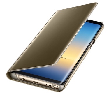 Samsung Galaxy Note 8 Clear View Standing Cover  Goud
