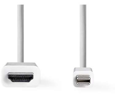 Nedis CCGP37600WT20 Mini DisplayPortzuHDMI-Kabel, Mini DisplayPort-Stecker zu HDMI-Anschluss, 2.0 m, Weiß