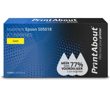 PrintAbout Huismerk Epson S05018 (C13S050187) Toner Geel