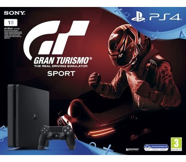 Sony PlayStation 4 Slim 1TB + Gran Turismo: Sport Zwart
