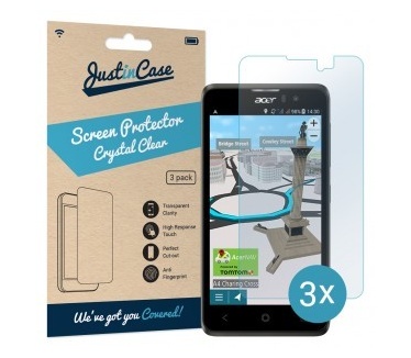 Just in Case Screen Protector Acer Liquid Z520 - 3 stuks - Crystal Clear