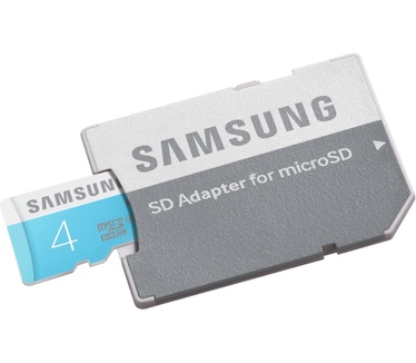 Samsung Standard 4GB MicroSDHC + Adapter