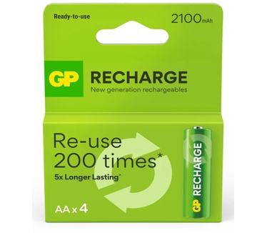GP GP Recharge 210AAHCLV 4-P 2100mAh
