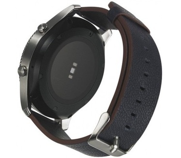 qMust Samsung Gear S3 Lederen Armband Donker Blauw