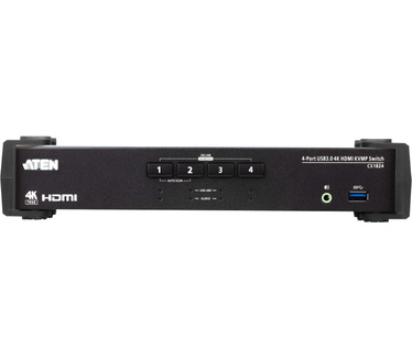 Aten CS1824 4-Port HDMI USB 3.0 KVM with Audio Mixer Mode