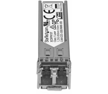 Startech.com Gigabit glasvezel 1000Base-SX SFP ontvanger module HP 3CSFP91 compatibel MM LC 550m