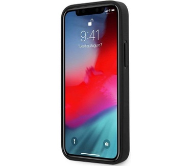 Guess Marble Hard Case - Apple iPhone 12 Pro Max (6.7") - Zwart  Zwart