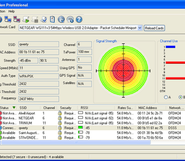 PassMark WirelessMon screenshot (481 pix)