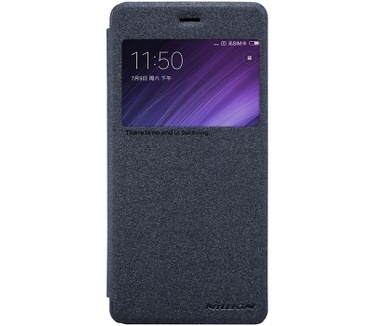 Nillkin Sparkle S-View Book Case voor Xiaomi Redmi 4 - Zwart Zwart