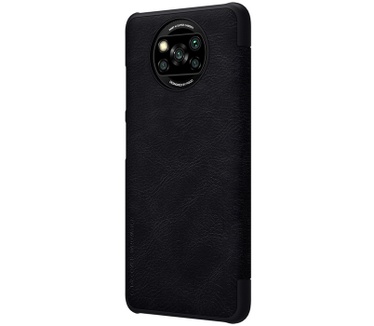 Nillkin Qin PU Leather Book Case Xiaomi Poco X3 NFC / Pro - Zwart Zwart