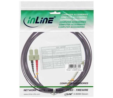 InLine LC/SC, 7.5 m Paars