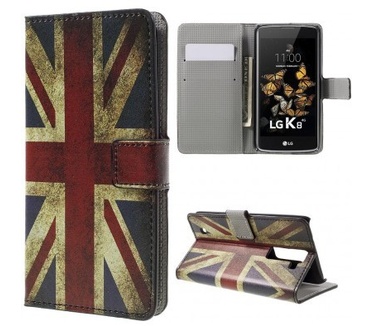 qMust LG K8 Wallet Case - hoesje met stand - UK